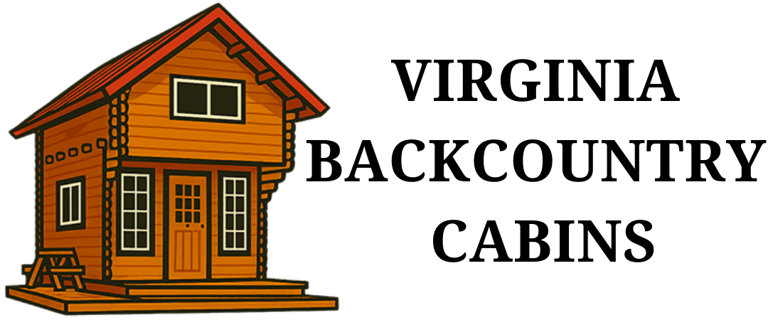 Illustration of a small, wooden cabin with a red roof and a front porch.